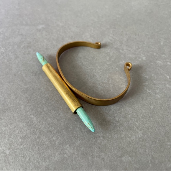 Free People Jewelry - Turquoise Dagger Cuff Bracelet
